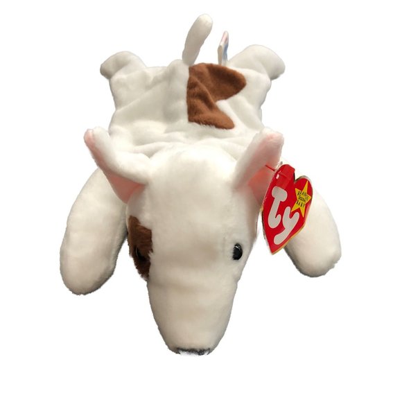 Ty Beanie Babies " Butch" Bull Terrier Puppy Dog Plush 1999 Stuffed - Picture 2 of 9